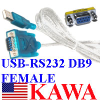 USB to RS232/RS 232 Serial DB9 Cable Converter PDA GPS  